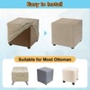 Unique Bargains Polyester Washable Stretch Thick Stool Protective Covers - 4 of 4