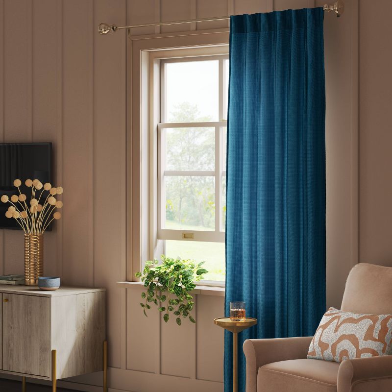 Light Filtering Pebbled Satin Curtain Panels - Threshold™, 3 of 6