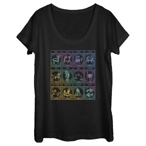 Women's Lost Gods Zodiac Tarot Cards T-Shirt - 1 of 4
