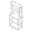 Sapphtopaz 5-Tier Bakers Rack with Wooden Adjustable Shelf Kitchen Organizers and Storage Versatile Microwave Stand for Kitchen - 4 of 4
