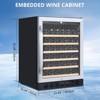 24'' Wine Cooler Refrigerator - 46 Bottle Capacity, Stable Temperature Control, Digital Control Panel - 2 of 4