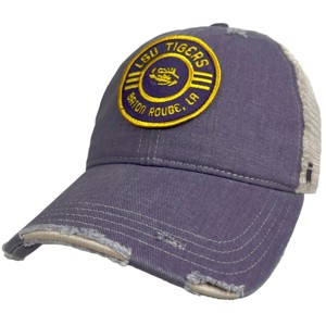 Louisiana State University Vintage Trucker Hat Vintage Cotton Till Trucker Cap With Campus Lab Branding Purple OS - 1 of 4