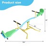 INFURNIC Baby Activity Gyms Children's Seesaw 360 Degree Rotation with Backrest for Playground Fun, Multicolor, 104"*36"*28" - 4 of 4