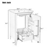 Lyngins Small Bathroom Vanity with Sink, Freestanding Vanity with Removable-Drawer Cabinet, Soft-Closing Door, Functional Drawer, Door Shelf - 4 of 4