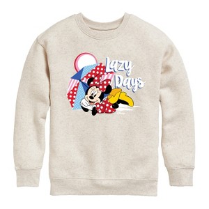 Boys' - Disney - Minnie Mouse Graphic Long Sleeve Fleece Sweatshirt - 1 of 4