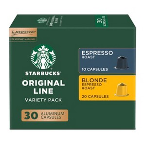 Starbucks by Nespresso Original Line Pods Light and Dark Roast Coffee Variety Pack - 24ct - 1 of 4