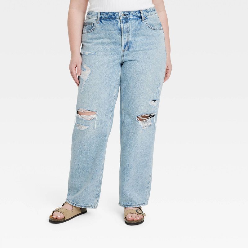Women's Mid-Rise 90's Baggy Jeans - Universal Thread™, 1 of 15