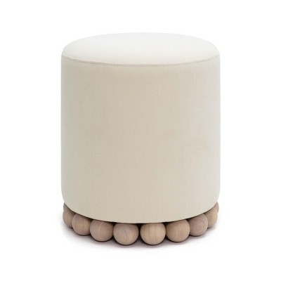 Dex Recycled Fabric Round Ottoman