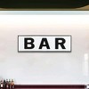 Cheung's Rosalia Lacquer Style White & Black BAR Wall Sign - 2 of 4