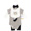 Hudson Baby Infant Girl Cotton Layette Set, Purrfect Leopard - 2 of 4