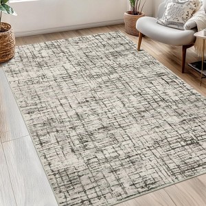COZONY Abstract Area Rug, Machine Washable Low Pile Carpet with Non-Slip Backing for Living Room, Bedroom, Office - 1 of 4