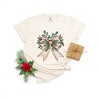 Simply Sage Market Women's Holly Leaves Coquette Short Sleeve Garment Dyed Tee - 2 of 4