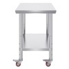 Dexmalle Stainless Steel Work Table with Wheels,Heavy Duty Capacity - 3 of 4