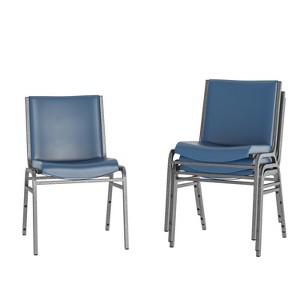 Flash Furniture 4 Pack HERCULES Series Heavy Duty Stack Chair - 1 of 4