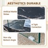 GlasFlength Rectangular Coffee Table with Tempered Glass Top, Double Layer Design, Suitable for Living Room, Patio, Black, 31.4" * 31.4" * 1.6.6" - 4 of 4