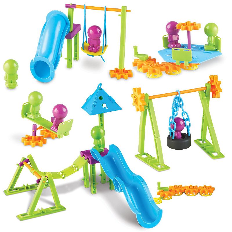 Learning Resources Playground Engineering & Design STEM Set, 104 Pieces, Ages 5+, 1 of 7
