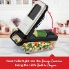 Brentwood Vegetable Chopper with 3.6-Cup Storage Container and 2 Interchangeable Stainless Steel Blades, Black - 4 of 4