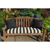 Casual Cushion Solid Sunbrella Fabric 1-Piece Indoor/Outdoor Square Throw Pillow - 2 of 4
