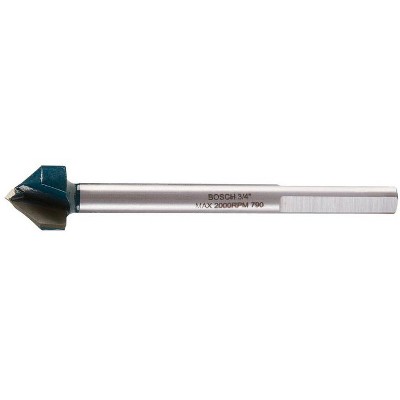 Bosch 3/4 in. X 4 in. L Carbide Tipped Glass and Tile Bit 3-Flat Shank 1 pc