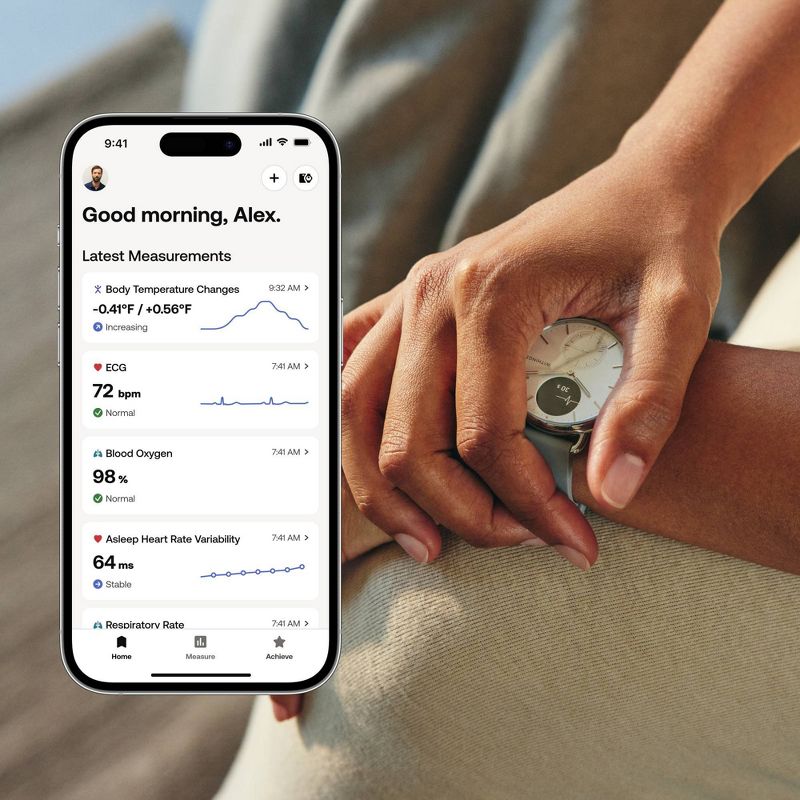 Withings ScanWatch 2 - 38mm White, 5 of 11