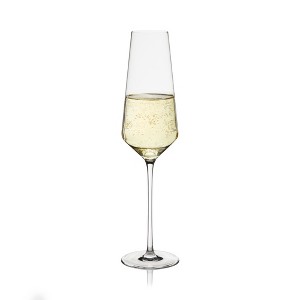 Viski Liminal Crystal Flutes, Ultrathin Clear Drinking Glasses, Thin & Lightweight, Elegant Glassware for Champagne, Wines & Cocktails, 9 oz, Set of 1 - 1 of 4