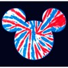 Juniors Womens Mickey & Friends Fourth of July Tie-Dye Mickey Logo T-Shirt - 2 of 4