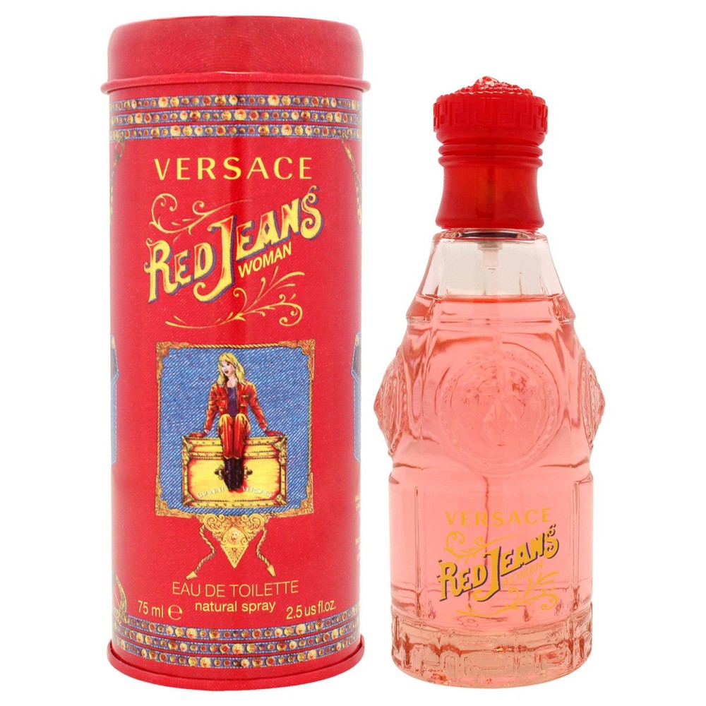 Versace Women's Eau De Toilette Spray - Red Jeans - 2.5oz