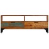 vidaXL Tv Stand Multicolour Solid reclaimed wood and metal Medium - 2 of 4