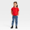 Toddler Girls' Valentine's Relaxed T-Shirt - Cat & Jack™ Medium Red - 3 of 4