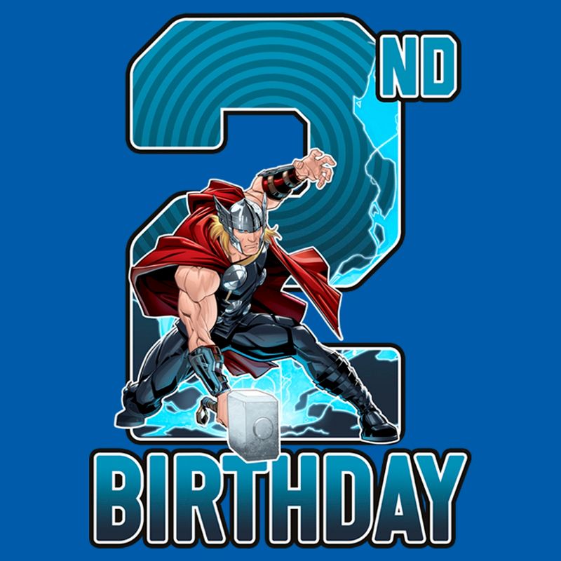 Toddler's Marvel 2nd Birthday Thor T-Shirt, 2 of 4
