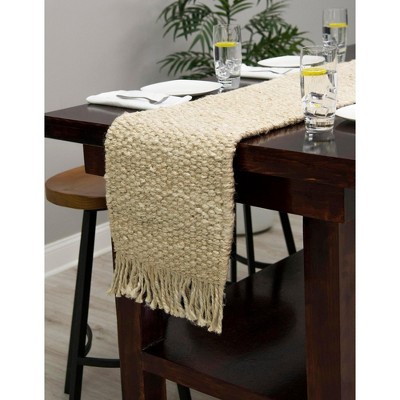 Unique Loom Chunky Jute Solid Indoor Hand Made Fringe Area Rug