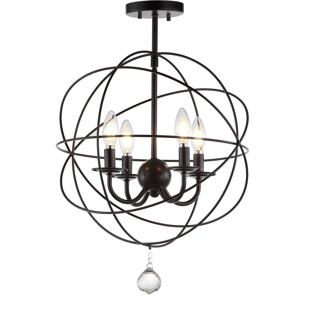 Photos - Chandelier / Lamp 16" Metal Alma Flush Mount  Bronze (Includes Energy Efficient Light Bulb)