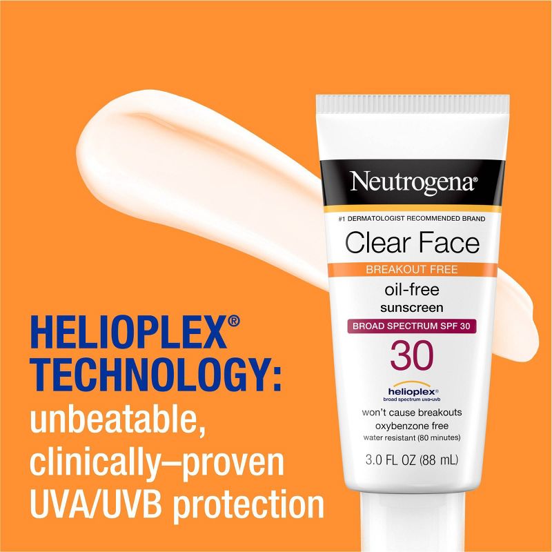 Neutrogena Clear Face Liquid Sunscreen Lotion - 3 fl oz, 6 of 18