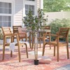 NicBex Dual-Tone Artificial Plant, Fake Iron Tree Floor Faux Plant for Living Room Office Corner, Luxury Indoor/Outdoor Bonsai Decor - 3 of 4