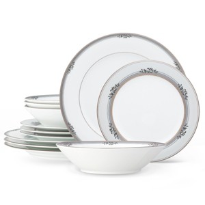 Noritake Laurelvale 12-Piece Dinnerware Set, Service for 4 - 1 of 4