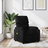 vidaXL Black Fabric Massage Recliner Chair-Manual Reclining Armchair with Vibration Massage, Side Pocket, - 2 of 4