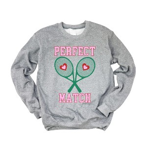 Simply Sage Market Women's Graphic Sweatshirt Perfect Match Tennis - 1 of 3