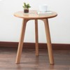 DSVIMOY Couch Tray Table with Adjustable Height, Oval End Tables with Slots for Living Room & Bedroom, Natural, 16.54"*9.84"*30.11" - 4 of 4