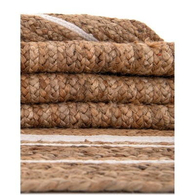 Handmade Natural Ivory Braided Jute Round Rug