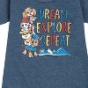 - Paw Patrol - Dream, Explore, Repeat Graphic Short Sleeve Fleece Dress - 2 of 4