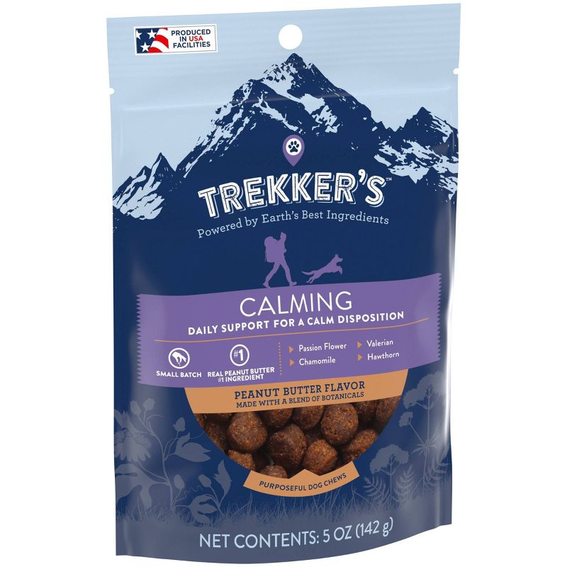 Trekker&#39;s Chewy Dog Treats Calming Peanut Butter Flavor - 5oz Pouch, 5 of 9
