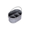 Storied Home Galvanized Metal Organizer 5.7" x 7.5" Silver: Farmhouse Style Round Harvest Decor Bucket with Spot Clean Care - 2 of 3