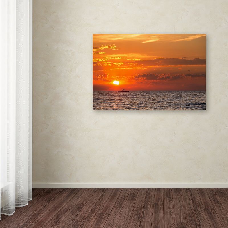 Trademark Fine Art -Jason Shaffer 'Fishing Boat Sunset' Canvas Art, 3 of 4