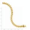 Black Bow Jewelry 8mm 14k Yellow Gold Hollow San Marco Chain Necklace 17 Inch - 2 of 4