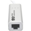 Tripp Lite USB 3.0 SuperSpeed to Gigabit Ethernet NIC Network Adapter RJ45 10/100/1000 Aluminum White - USB 3.0 - 1 Port(s) - 1 - Twisted Pair - image 3 of 4