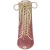 Allegra K Women's Glitter Lace-Up Pointed Toe Block Heel Ankle Boots - 2 of 4