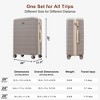 TUYOHW Travel Luggage Set , 3-Piece TSA Lock Suitcase Ensemble with 20 and 28 Inch Sizes with 360° Spinner Wheels - 3 of 4