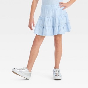 Girls' Tiered Skort - Cat & Jack™ - 1 of 3