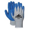 Memphis Flex Seamless Nylon Knit Gloves Medium Blue/Gray Dozen 96731MDZ - 2 of 2