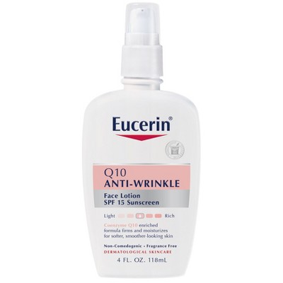 eucerin q10 anti wrinkle face lotion reviews